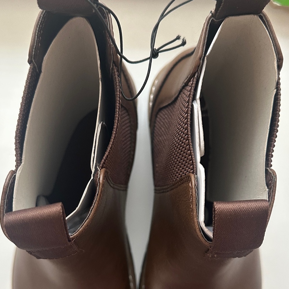 Portland Leather Dark Brown Men's Boots - Picture 4 of 6